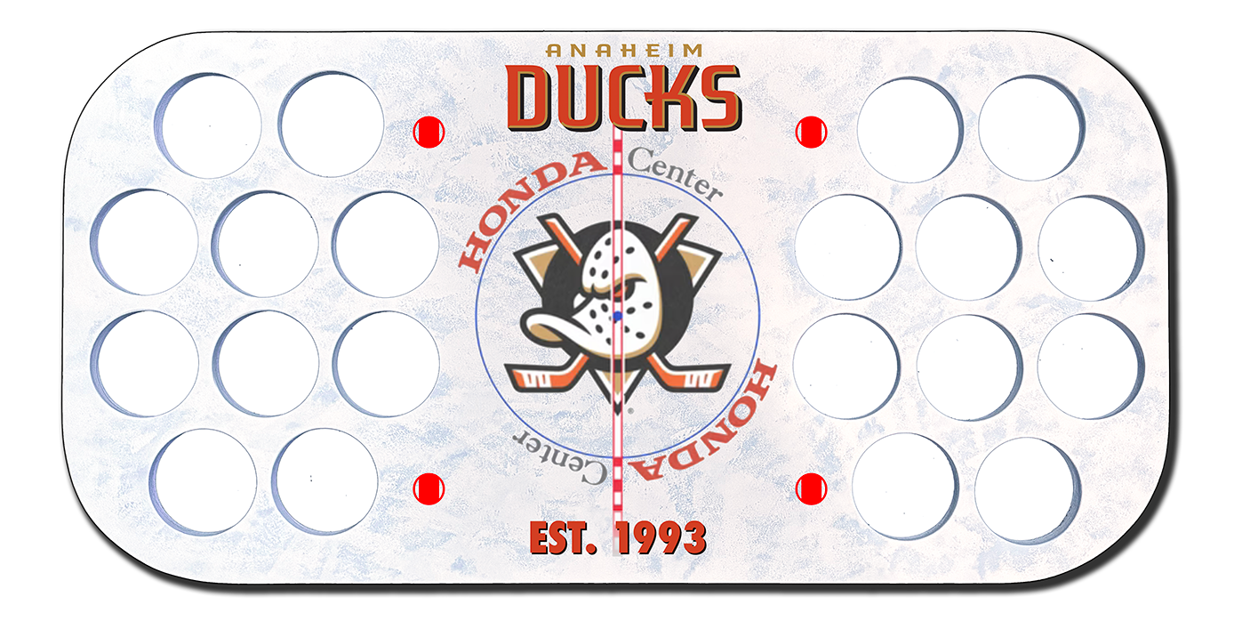 Anaheim Ducks 2025 Center Ice Puck Board