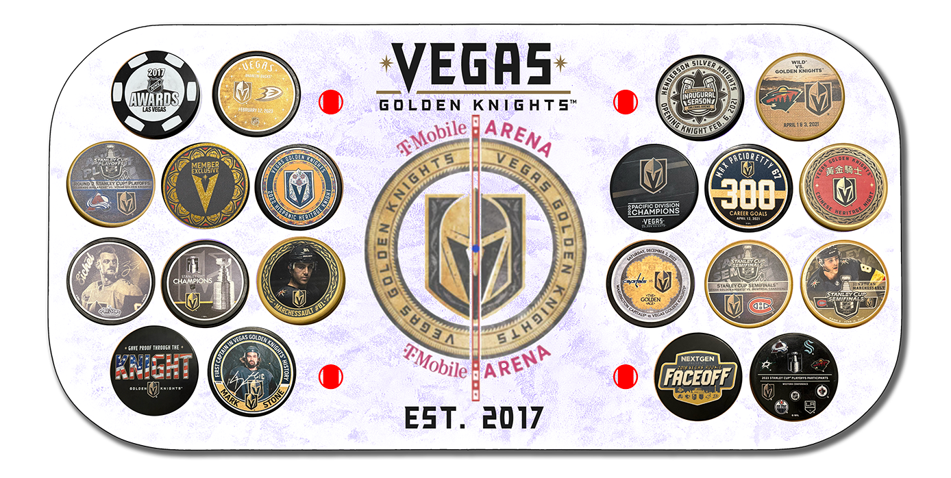 VGK 2026 Center Ice Puck Board