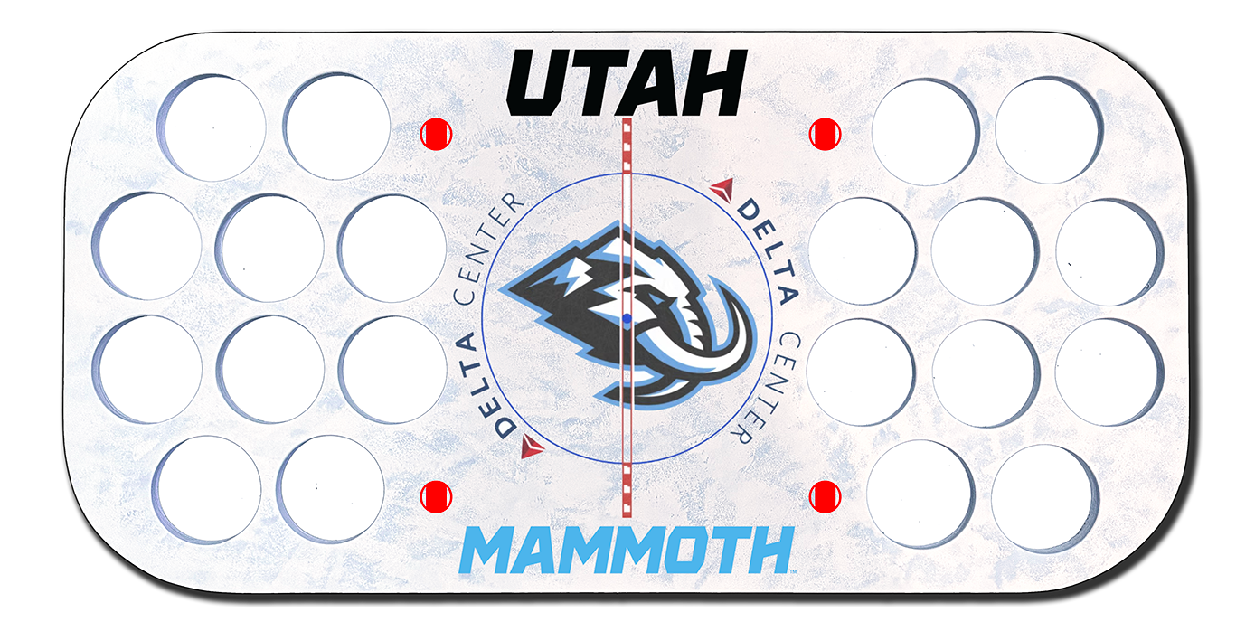 Utah Mammoth 2026 Center Ice Puck Board