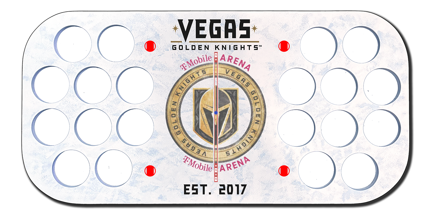 VGK 2026 Center Ice Puck Board