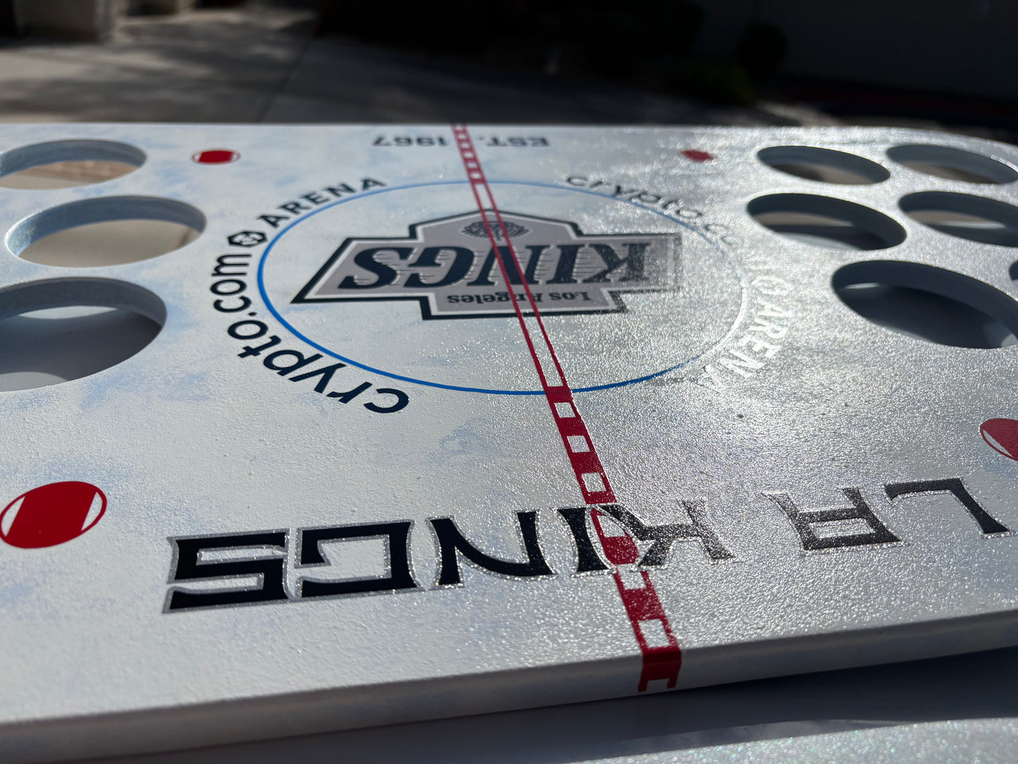 LA Kings 2025 Center Ice Puck Board