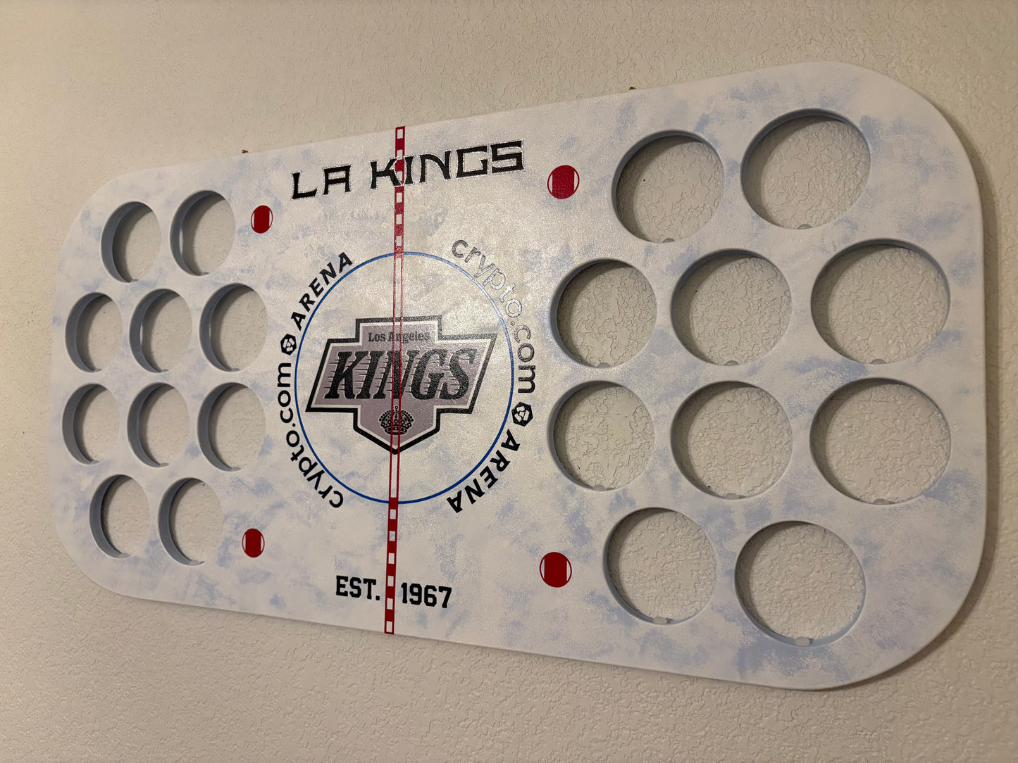 LA Kings 2025 Center Ice Puck Board