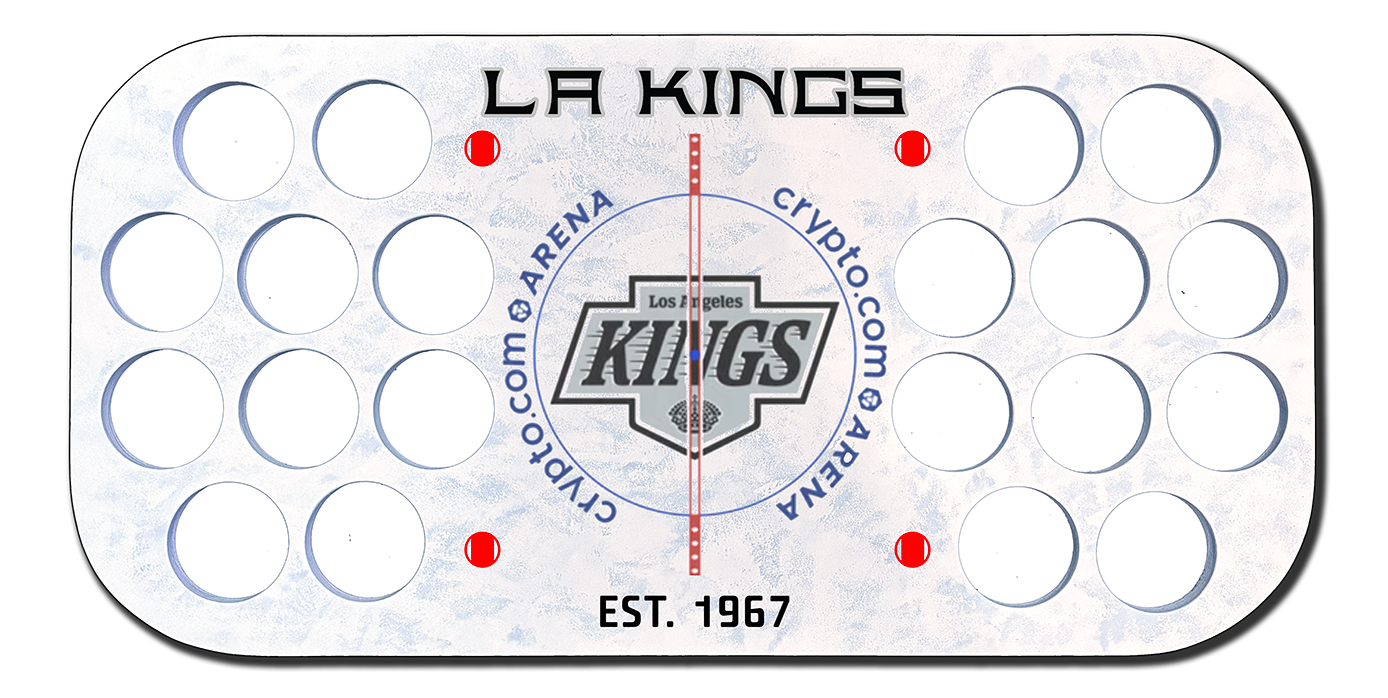 LA Kings 2025 Center Ice Puck Board