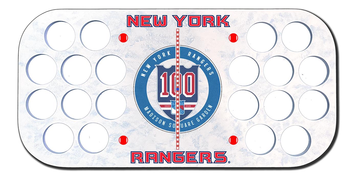 New York Rangers 2026 Center Ice Puck Board